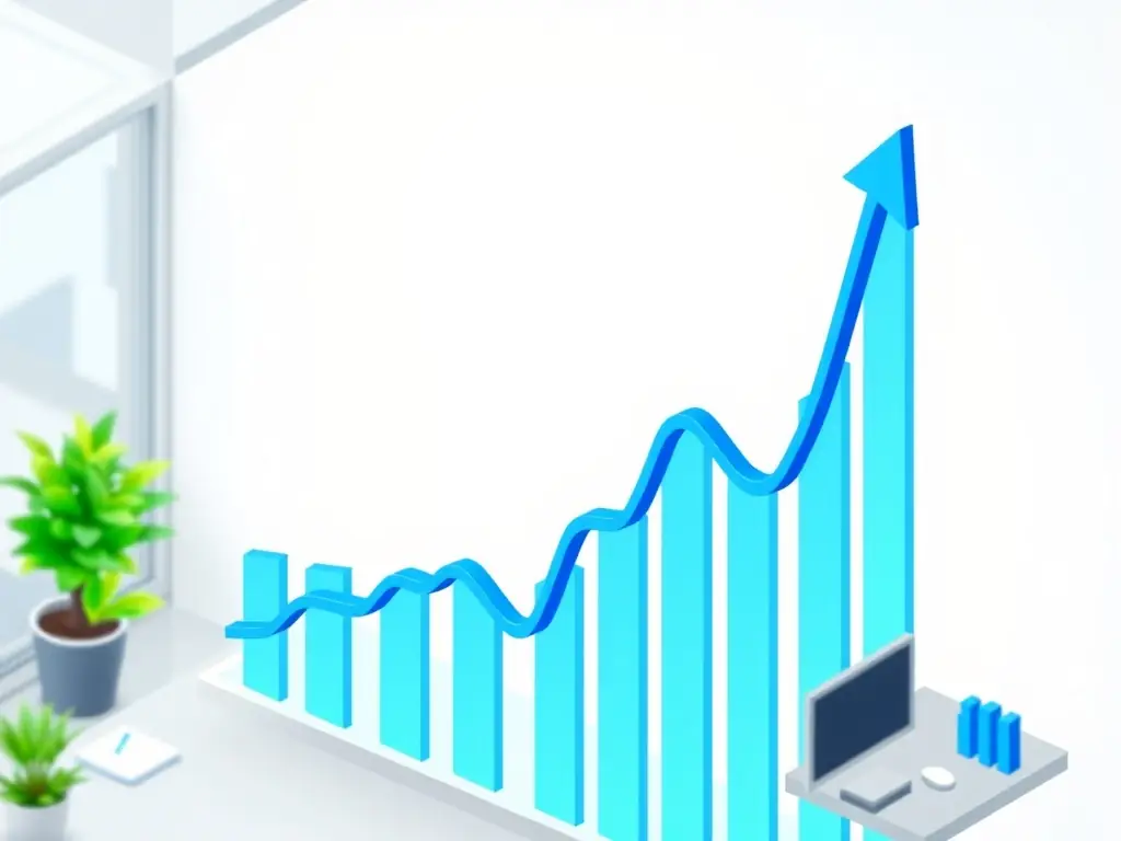 A graph showing a significant increase in website traffic and search engine rankings as a result of ExtroMarketing's SEO efforts.